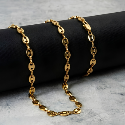 Combo Gucci Oro Laminado Italiano 18K – Cadena + Pulsera