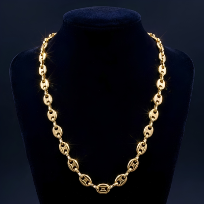 Combo Gucci Oro Laminado Italiano 18K – Cadena + Pulsera