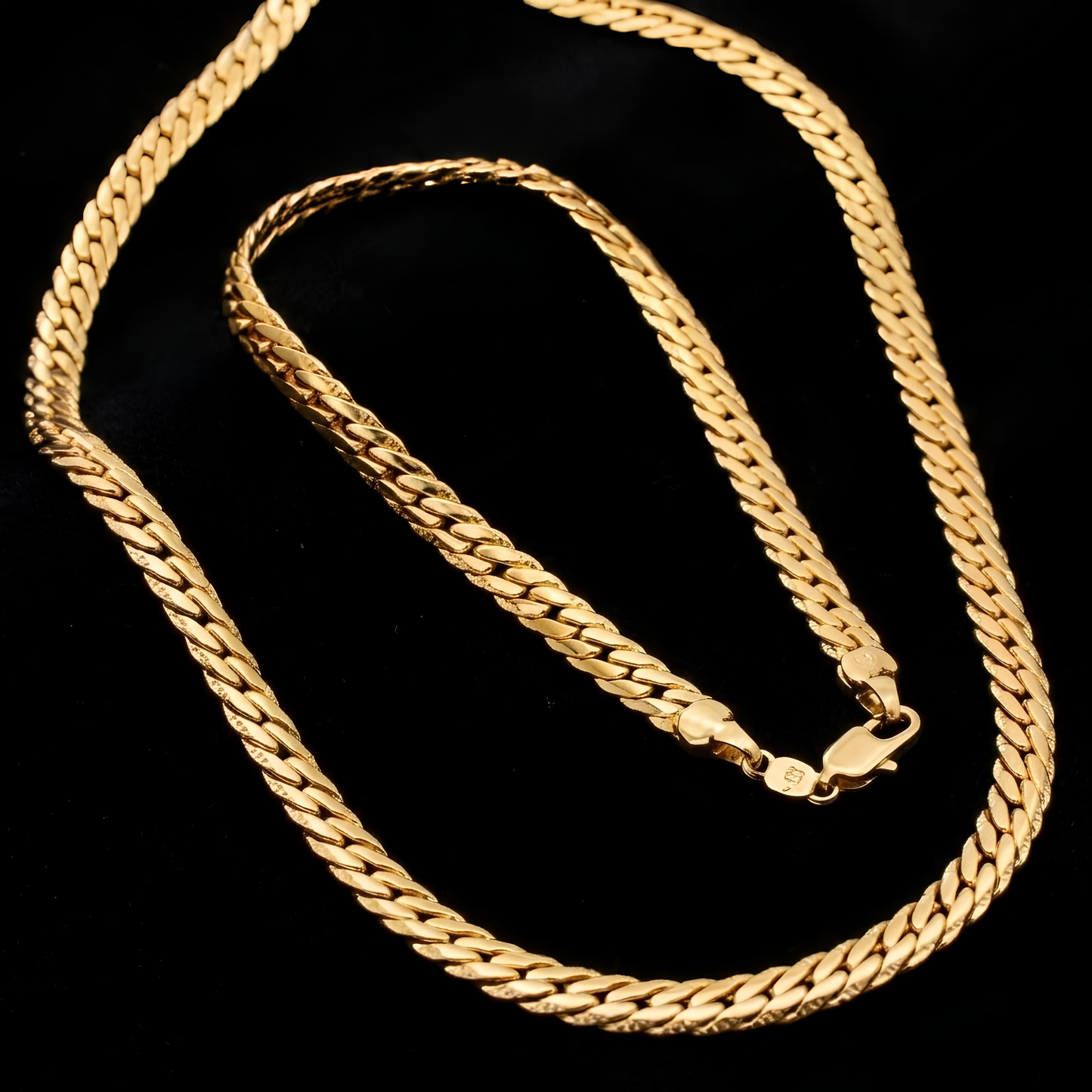 Combo Serpiente Oro Laminado Italiano 18K – Cadena + Pulsera