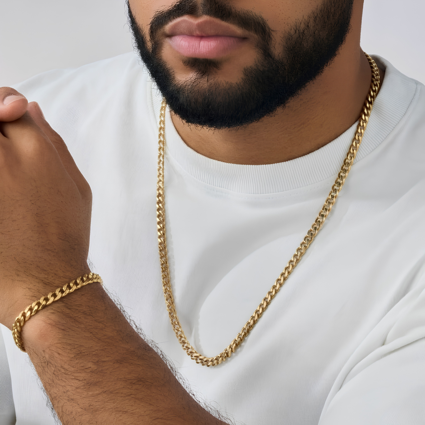 Combo Serpiente Oro Laminado Italiano 18K – Cadena + Pulsera